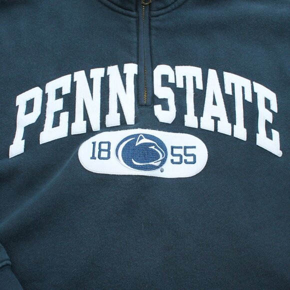 💙Penn State 1855 Navy Blue Quarter Zip cropped sweatshirt - Picture 4 of 8